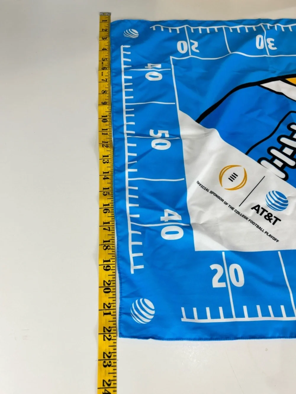 Football-Themed Blue Bandana Scarf